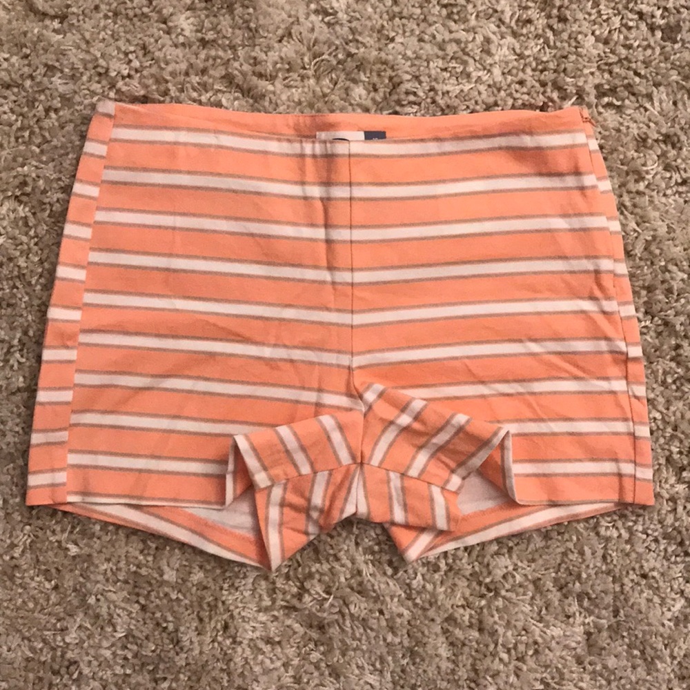 High Waisted Orange Cream Shorts
